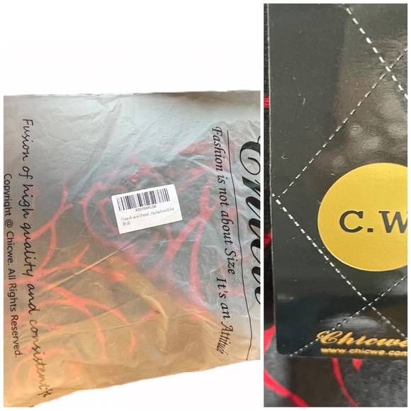 Chic Red and Black Rose Print Midi Dress - Picture 4 of 4